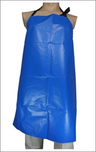 寶藍色厚帆布防水圍裙-20151104