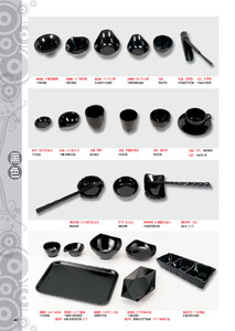 HH-黑色美耐皿碗盤 / 餐具系列