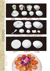 HH-瓷白加金美耐皿碗盤 / 餐具系列