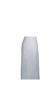 A406白色半身圍裙