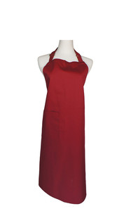 A502-4暗紅色全身圍裙