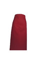 A406-6暗紅色半身圍裙